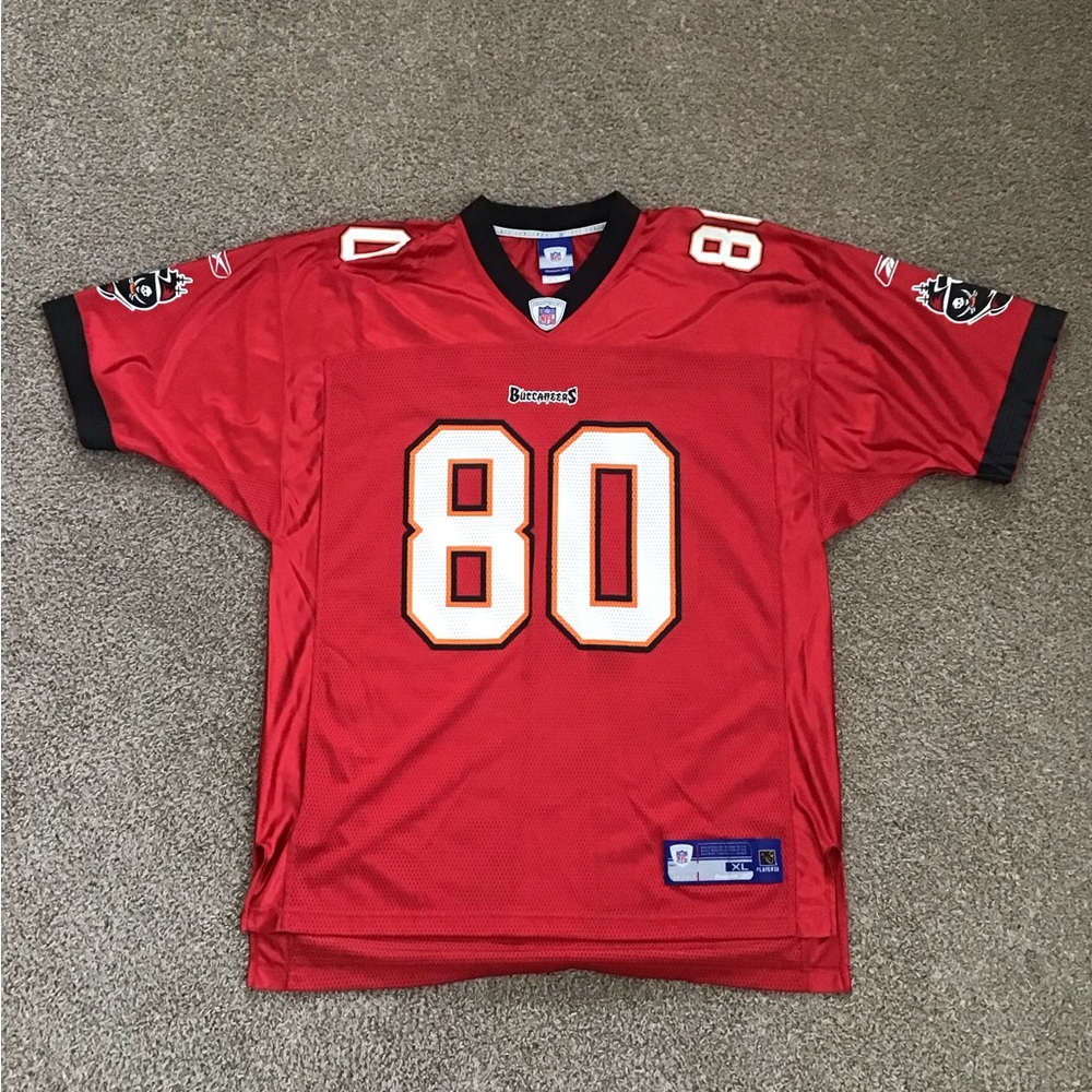 Reebok Equipment Tampa Bay Buccaneers Clayton Jersey XLarge NFL Red #80